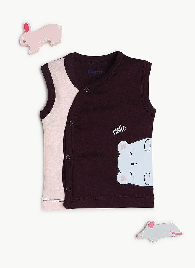 Bontots Infant Girls Printed Organic Cotton Jhabla - Image 2